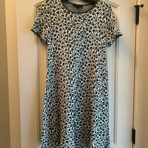 Ann Taylor Short Sleeved Floral Sweater Dress